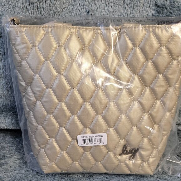 NWT Lug Tip Toe Crossbody in Metallic Champagne - Picture 5 of 6